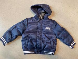 Hooded padded quilted bomber twilight navy