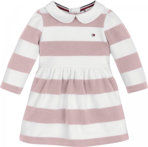 Baby rugby stripe dress TIO delicate pi