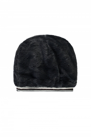 Fur hat with rib 190 navy