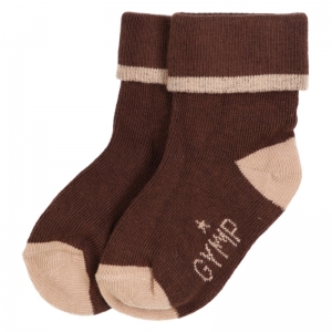 Boy socks brown/camel