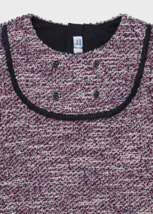 Tweed dress 003 raspberry