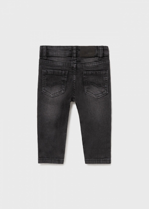 Basic slim fit trousers 070 black