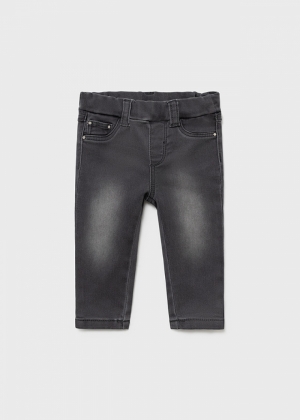 Basic denim pants 053 medium gray