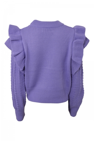 Ruffle knit 516 lilac