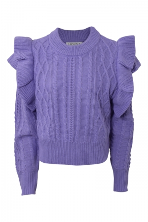 Ruffle knit 516 lilac