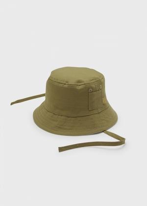 Linen reversible hat 018 bayleaf