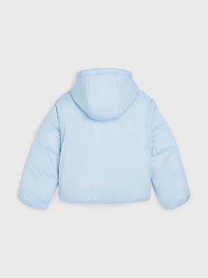 Icon zip off sleeve puffer c1Q chambray sk