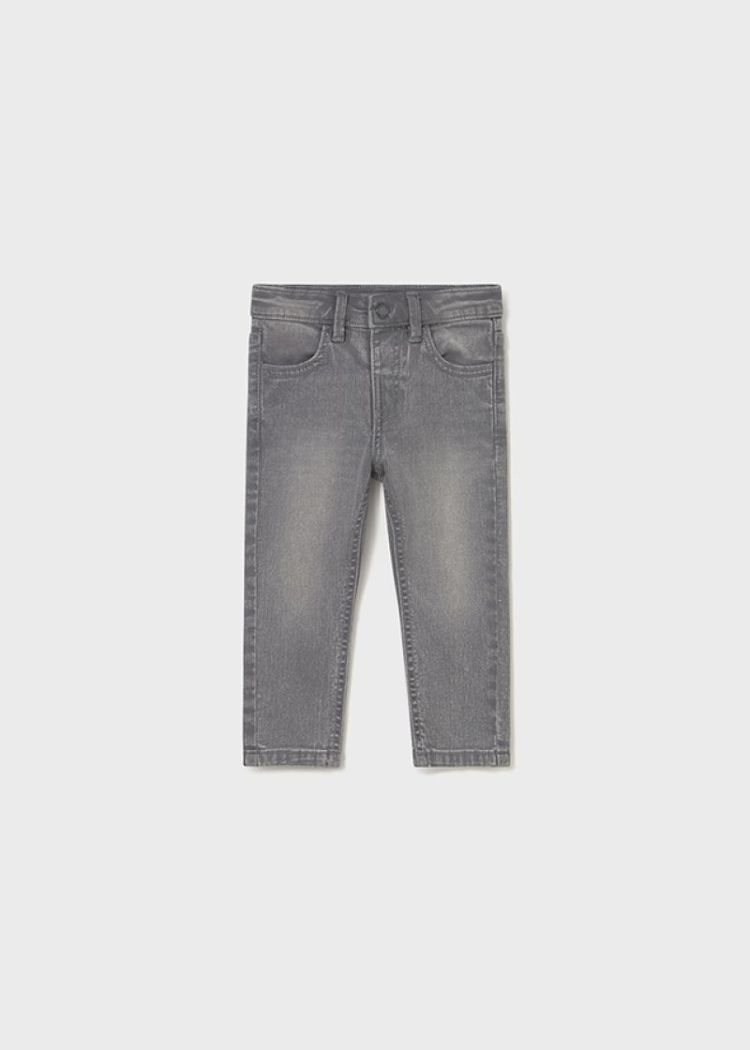 Basic slim fit trousers 048 Medium Gray