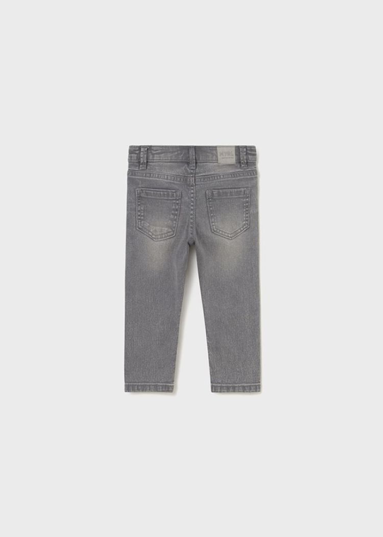 Basic slim fit trousers 048 Medium Gray