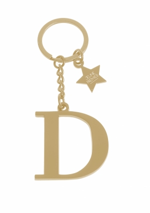 Keychain gold D gold