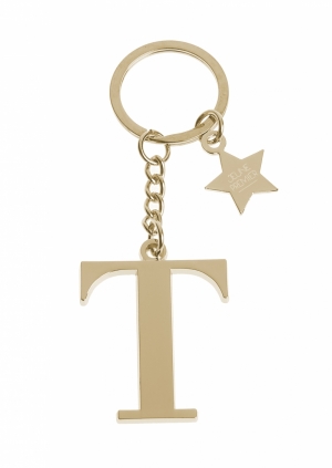 Keychain gold T gold
