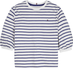 Stripe slub knit top 0A4 blue stripe