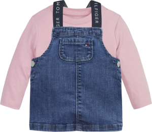 Baby tommy dungaree set TH4 pink shade