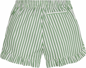 Striped ruffle short 0CE spring lime