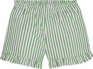 Striped ruffle short 0CE spring lime
