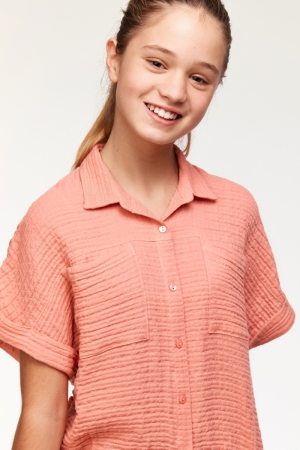 Cropped top blouse en short 491