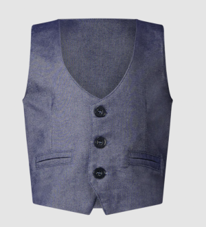 Garcon baby chambray gilet 159 mid blue