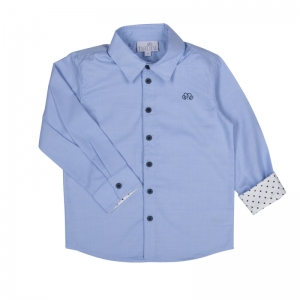 Shirt caspar spots blue-white