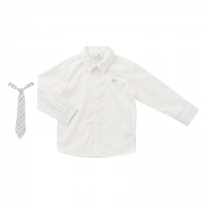 Shirt pierrot tie square offwhite