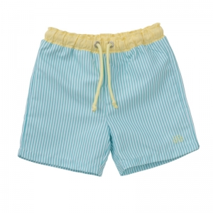 Swim shorts stripes turquoise