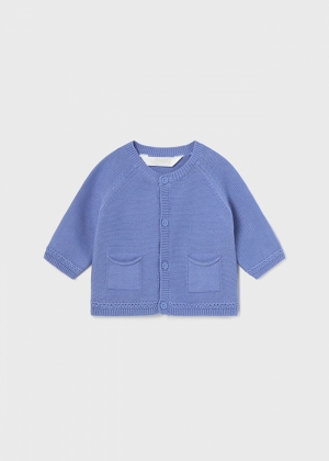 Knit cardigan 087 blue