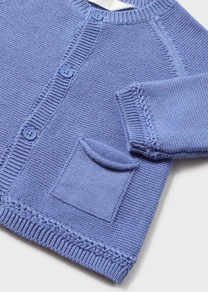 Knit cardigan 087 blue