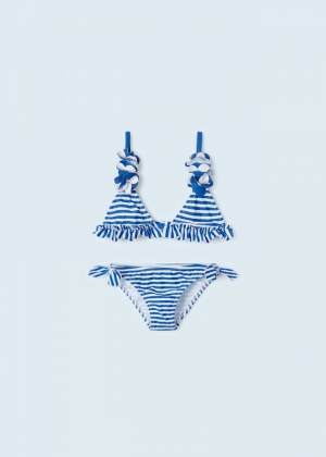 3D floral bikini 084 blue