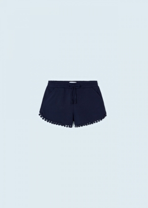 Chenille shorts 017 navy