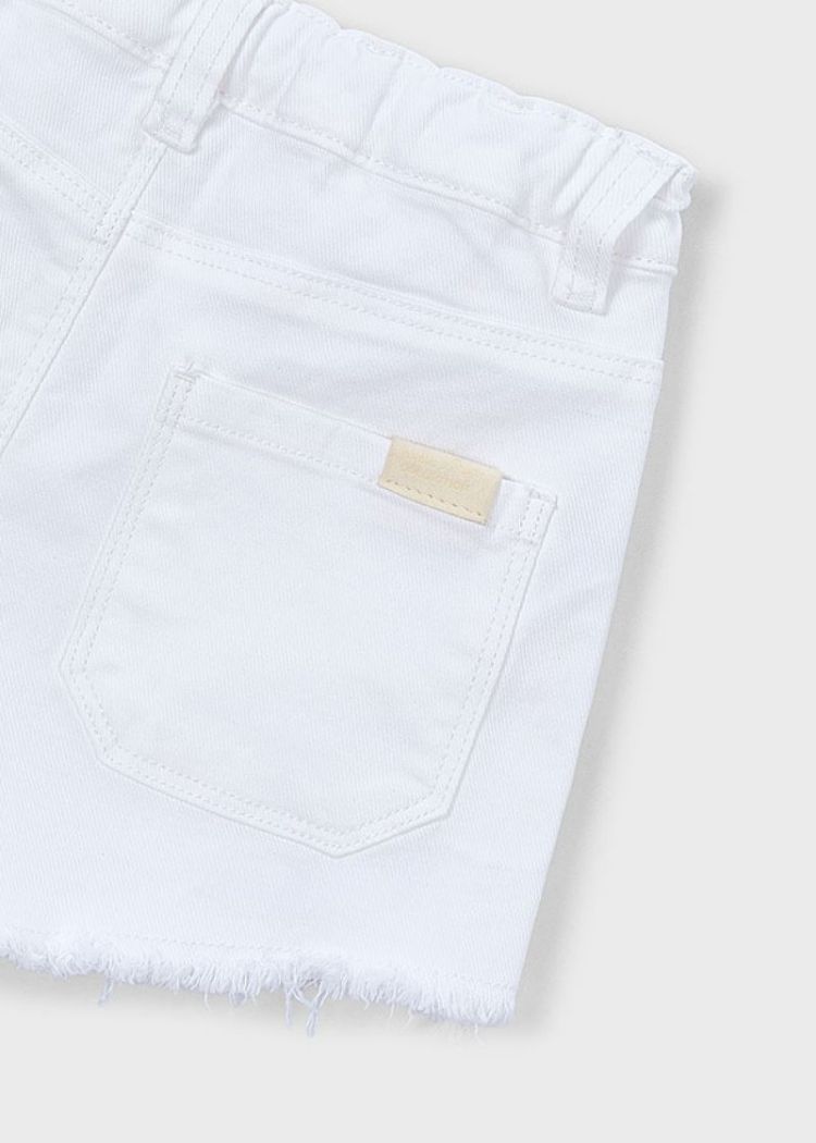 Basic twill shorts 067 White