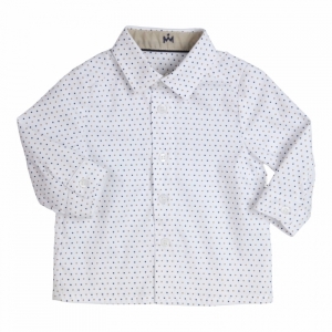 Shirt pol white - navy