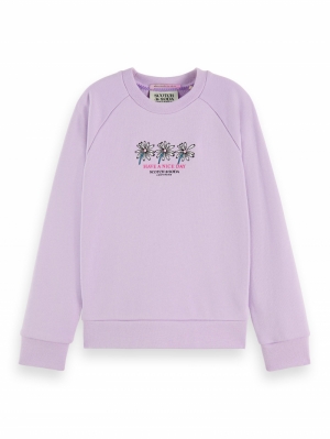 Regular-fit subtle sweatshirt 0503 lavender