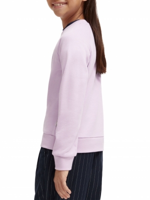Regular-fit subtle sweatshirt 0503 lavender