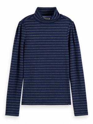 Long-sleeved striped shirt 5233 blue strip