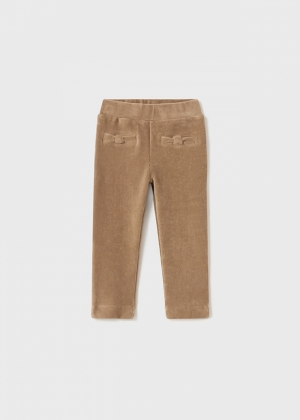Basic cord knit trousers 027 camel
