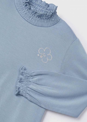 Viscose basic turtleneck 039 sky blue