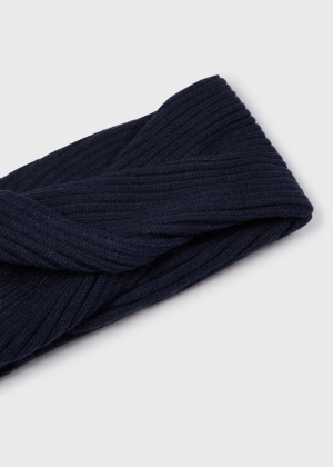 Hat-scarf set 014 navy
