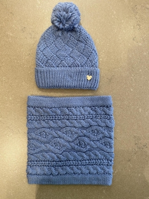 Knit cap 059 blue