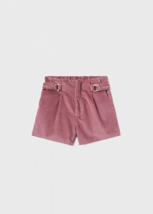 Corduroy shorts 014 plum