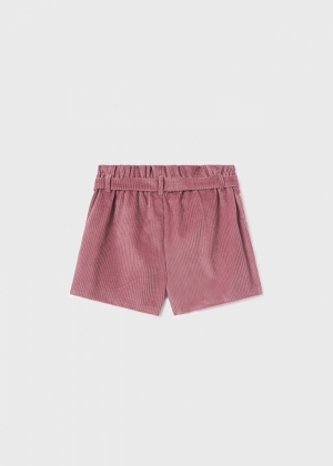 Corduroy shorts 014 plum