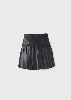 Faux leather skirt 085 black