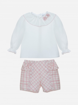 Girl set (blouse+shorts) X0007