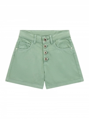 TWILL SHORTS EXPOSED BUTTON G8EJ