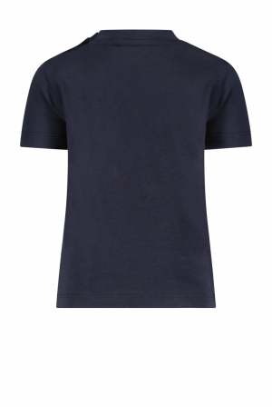 NIAMO chest logo T-shirt 190 blue navy