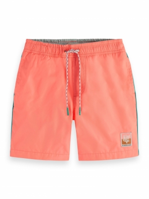 Short-length placed swimshorts 0557 - Neon Cor