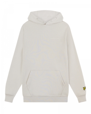 Script embroidered hoodie W870 cove