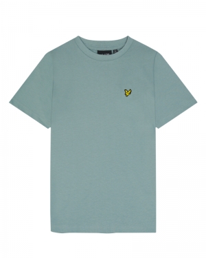 Plain t-shirt A19 slate blue