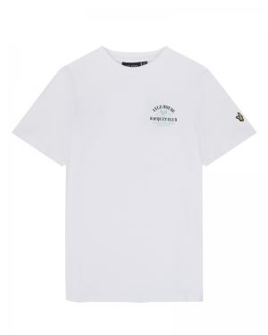 Racquet club graphic tshirt 626 white