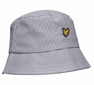 Stripe bucket hat X168 gun metal/