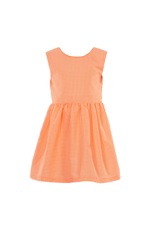 Dress CLAUDIA vichy orange