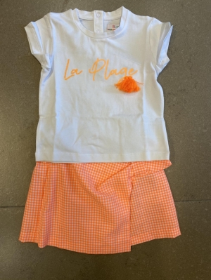 T-shirt JAMIE white/orange